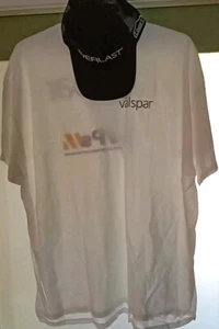 Valspar Lowes MVP White XXL T shirt Gildan Dry 50/50 cotton, poly & Black Hat - Picture 1 of 10