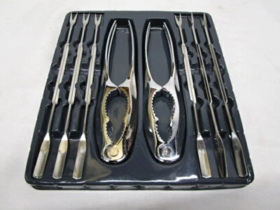 AMCO Houseworks Crab Lobster Crackers Forks Seafood Tool Set 8 pcs. NIP - Image 1 of 4