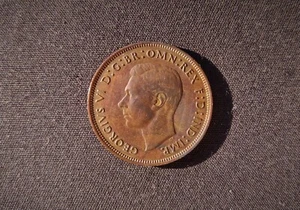 1945 Großbritannien Bronze Penny AU - Bild 1 von 2