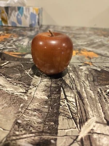Carved Wooden Apple Fruit Farmhouse Decor Teacher’s Desk - Picture 1 of 2