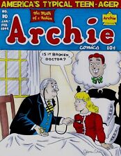 ARCHIE COMICS # 30 COVER RECREATION VERONICA ORIGINAL COMIC COLOR ART