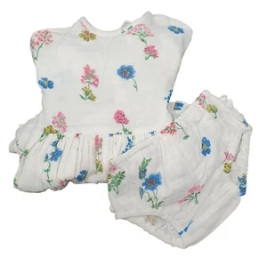 Cath Kidston Twilight Sprig Baby Frill Dress with Panties 3-6 to 18-24month NEW