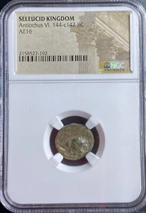 Griechisches Seleukidenreich NGC zertifiziert 144BC-142BC Münze Antiochus VI Original - Bild 1 von 9