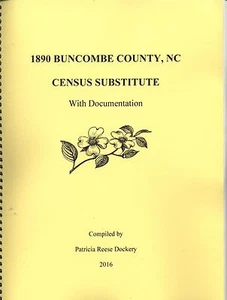 1890 Buncombe Co., NC Volkszählungsersatz, Genealogie, Asheville - Bild 1 von 1