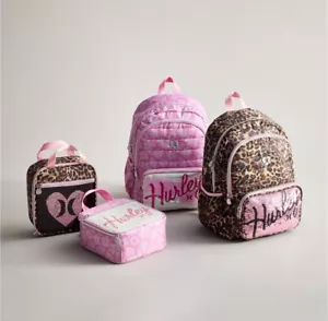 Neu Hurley Mädchen Flip Pailletten Tasche Rucksack pink Batik hält 13" Laptop - Bild 1 von 16