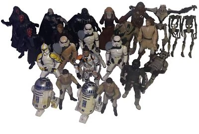 star wars Lot Of 22 action figures 3.75 Huge Episode 1, 2, 3.  Please Read! - Image 1 of 4