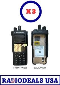 3 x Motorola XPR7550E UHF IS Radio AAH56RDN9RA1AN & Antenna PMAE4079 only - Picture 1 of 2
