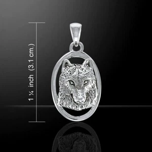 Wolf Pendant .925 Sterling Silver by Peter Stone, designed by Ted Andrews - Picture 1 of 5