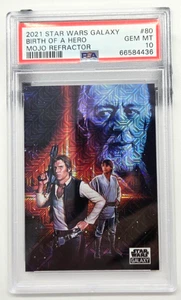 2021 Star Wars Galaxy Birth of a Hero Han Solo, Luke, Obi-Wan MOJO /50 PSA 10 - Picture 1 of 2