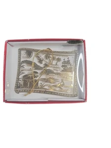 Nations Treasures Ornament Caribbean Cruising 24K Gold Flashed Brass - Picture 1 of 4