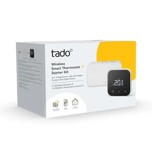 tado° Smart Thermostat X Starter Kit Inc Progammer with hot water  RRP £159.99 - Picture 1 of 9