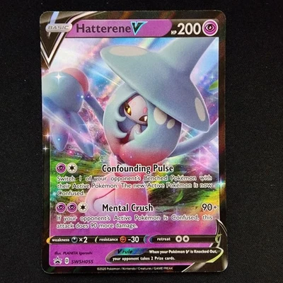 Pokemon Hatterene V SWSH055 SWSH: Sword & Shield Promo Cards Holo - Image 1 of 2