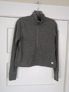 Vuori Crescent Half Zip Langarm Crop grau meliert Damen Medium? Siehe Msrm - Bild 1 von 8