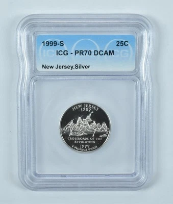 1999-S Washington State Quarter New Jersey Silver PR70 DCAM ICG - Image 1 of 4