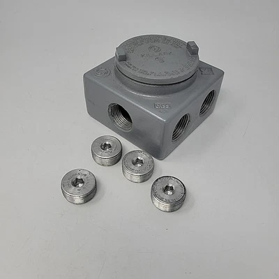 Caja de conexiones a prueba de explosiones Killark GRSS-3 con bujes (4x) de 1" Foto 1 de 4