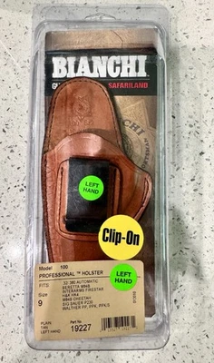 Bianchi Model 100 Holster  Size 9 Tan LEFT LH NIB 19227 - Image 1 of 4