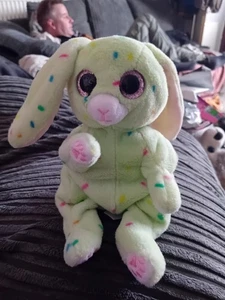 Ty Beanie Bellies Peridot The Green Bunny, Small Plush Soft Toy, RARE - Picture 1 of 11