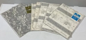 Vintage Geschenkpapier Menge 7 Packungen Hochzeit Silber Amerikanische Grüße VERSIEGELT - Bild 1 von 5