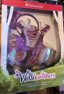 New American Girl Wellie Wishers Showtime Ballet Costume NIP dress shoes headban - Picture 1 of 2