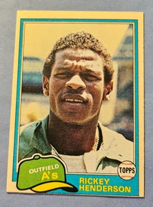 1981 Topps Rickey Henderson # 261 OAKLAND A'S VG AUCT#13191 - Picture 1 of 2