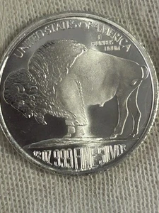 RARE SILVER BUFFALO NICKEL 1/2ounce .0009 Silver  SILVER ROUND - Picture 1 of 3