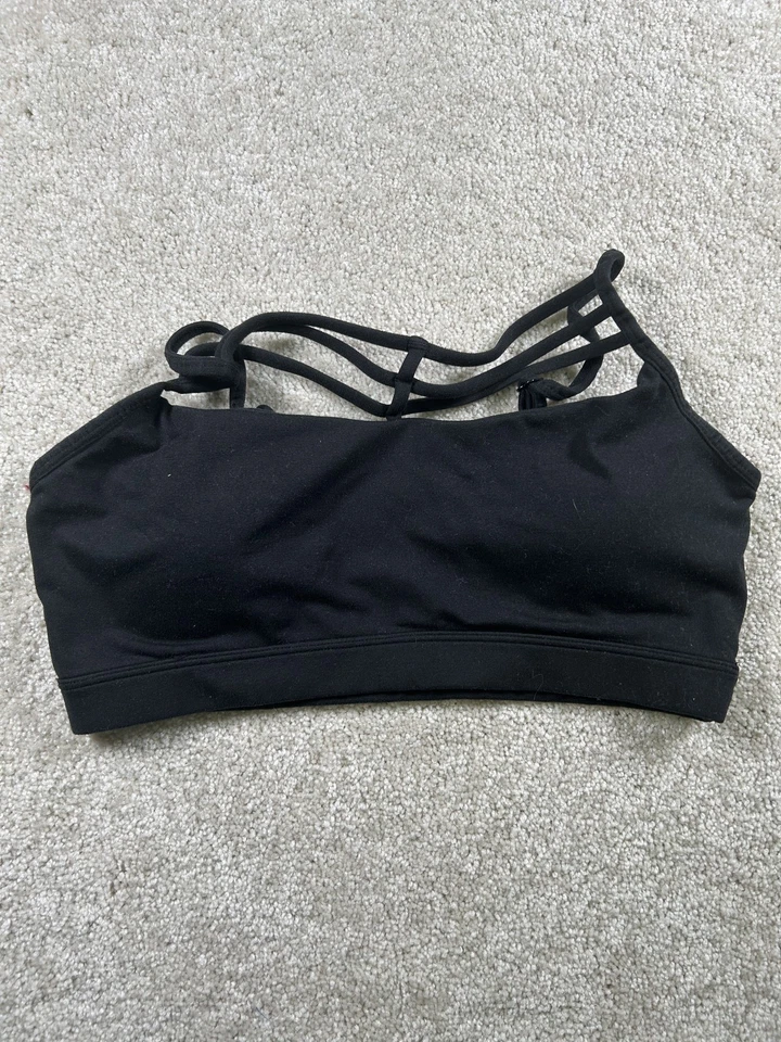 Sujetador deportivo Betsey Johnson para mujer pequeño con tiras rendimiento ropa deportiva yoga gimnasio Foto 1 de 4