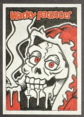 2025 Topps Wacky Packages Halloween 1/1 Sketch Vincenzo "Chenduz" D'Ippolito - Image 1 of 2