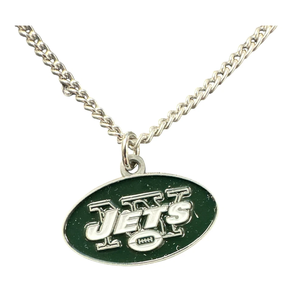 Siskiyou Gifts FN100 NFL Logo Necklace- New York Jets