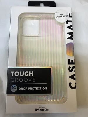 Case-Mate Tough Groove Case for Apple iPhone 11 - Transparent Rainbow - Image 1 of 3