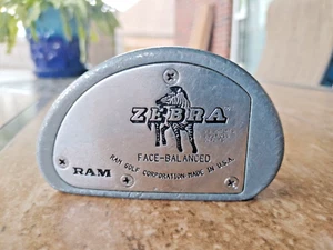 Ram Zebra Mallet Putter Face-Balanced 35.5”Right Hand Gray Black White - Picture 1 of 9