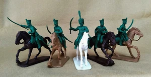 Fuerza Expedicionaria Guerras Napoleónicas Cazadores Franceses Montados con Oficial - Imagen 1 de 4