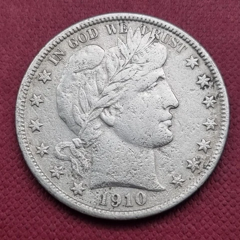 1910 S Barber Half Dollar 50c Better Grade XF Details #48844 Cover