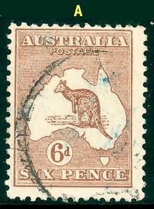 Kangaroo 1929 6d Chestnut (shades) SMW. Sg107 4 to choose from VFU • FREE POST - Bild 1 von 8