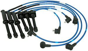 For Mazda 626 2.5L V6 1998-2002 Spark Plug Wire Set Blue Silicone NGK 8169