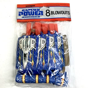Captain Power Blowouts Vintage Party Supplies Blow Outs BRAND NEW - Picture 1 of 3