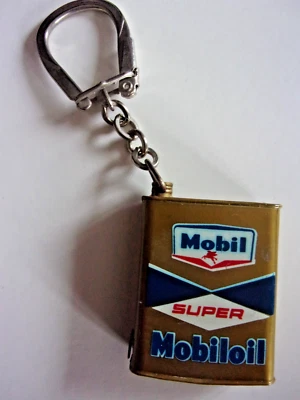 Ancien Porte clé - Bourbon Station MOBIL Sliper Mobiloil - Photo 1/2