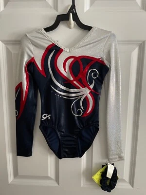 GK Elite Gymnastics Leotard -Custom Long Sleeve - Child Large - Image 1 of 2