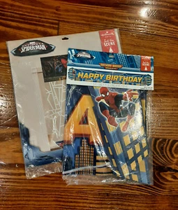 NEW Marvel Spiderman Happy Birthday 5' Banner Decoration Party Doorway Curtain - Picture 1 of 8