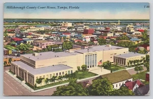 Luftaufnahme Hillsborough County Court House Tampa Florida FL 1968 Postkarte - Bild 1 von 2