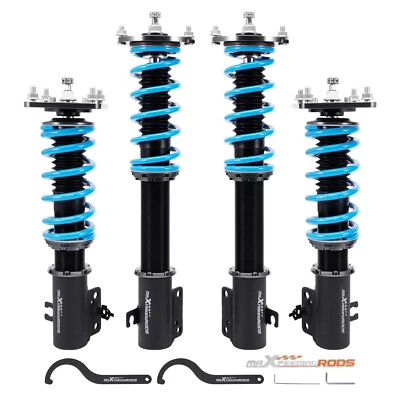 Kit de descenso de puntales con amortiguador ajustable de 24 niveles para Mazda 323 tracción delantera 90-94 Foto 1 de 4