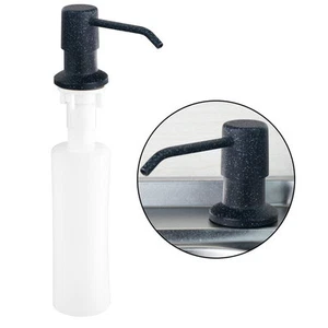 Black Kitchen Stainless Steel & ABS Plastic Bottle Liquid Soap Dispenser - Picture 1 of 9