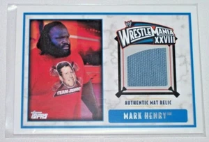 2012 Topps WWE WrestleMania XXVIII Anillo Estera Reliquia Mark Henry ECW Salón del Dolor - Imagen 1 de 1