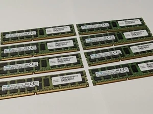 16GB DDR3 Server RAM Memory Samsung 128 GB total (16GB x 8 Sticks) PC3-14900R - Picture 1 of 17