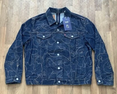 Bape x Levi Denim Jacket - Size XL - NEW DEADSTOCK - SOLD OUT - Image 1 of 2