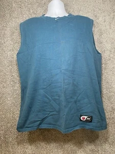 Vintage Nike Basketball Shirt Mens Large Faded Blue Center Swoosh - Picture 1 of 15