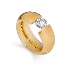 Tamaris Ring Scarlet Size 60 A0281101 Ladies Jewellery Golden with Stone