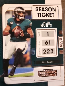Jalen Hurts - 2021 Panini Contenders Season Ticket #79 PHILADELPHIA EAGLES QB - Bild 1 von 12