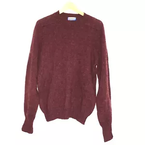 Pendleton Red 100% Shetland Wool Long Sleeve Sweater Size L - Picture 1 of 10