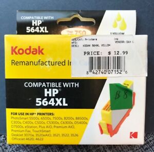 Kodak Remanufactured Ink Cartridge Compatible with HP 564XL Yellow