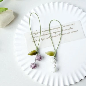 Tulip Flower Mobile Phone Straps Charm Cute For Mobile Phone Lanyard Hand Rope - Photo 1 sur 11